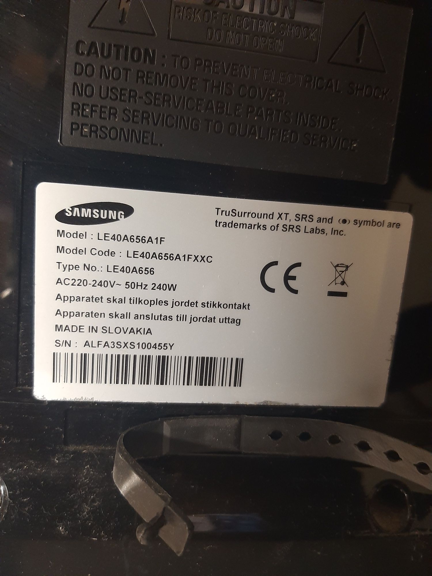 Samsung le40a656a1fxxc peças