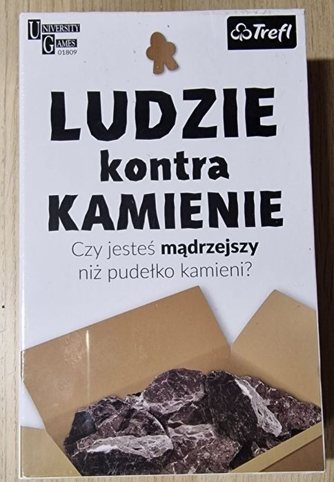 Ludzie kontra kamienie Trefl gra kosmos wszechświat flagi