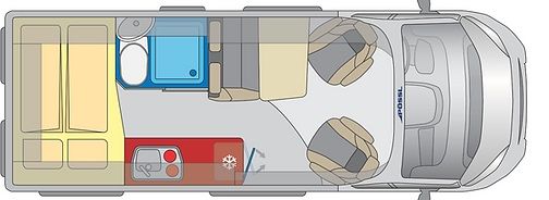 Kamper Van 4os. bus, 2021 - Hermiona. Wynajem od 350zł/doba