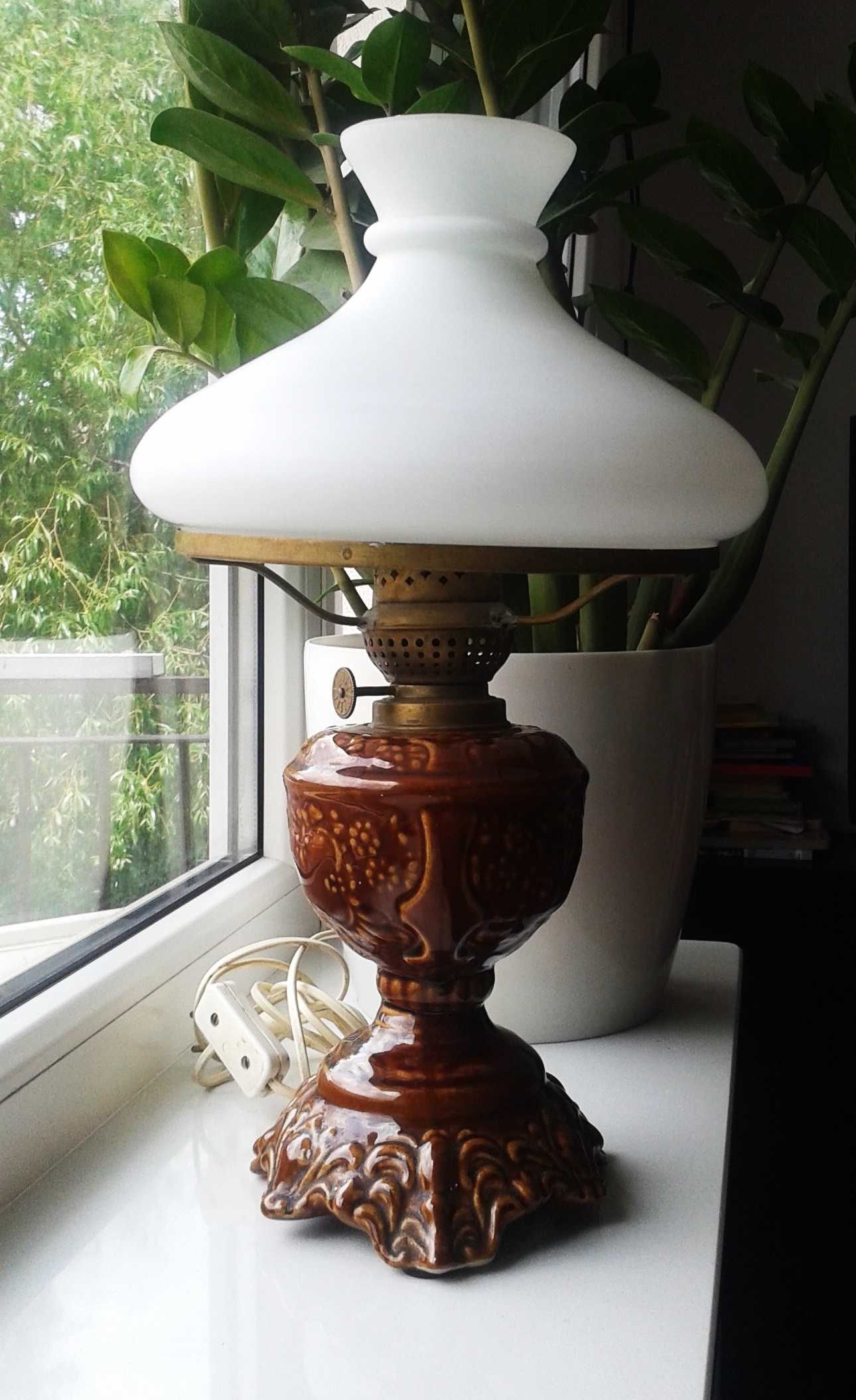 Lampa Ceramiczna z kloszem Wałbrzych  nie Pruszków