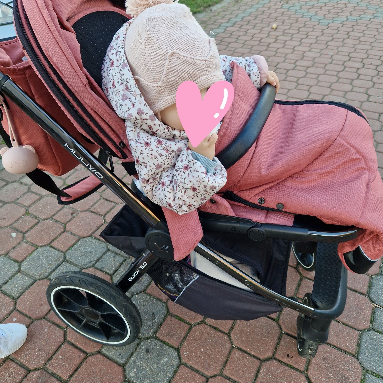 Wózek muuvo 3.0 pure pink