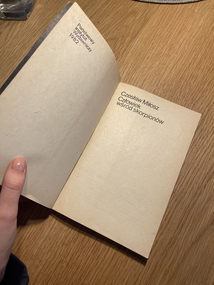 Czesław Miłosz Człowiek wśród skorpionów