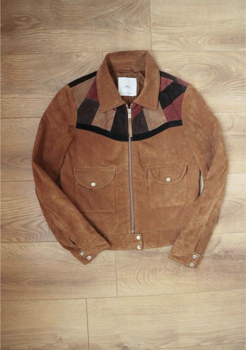 Замшева куртка.  міжсезонна MNG в вінтажному стилі