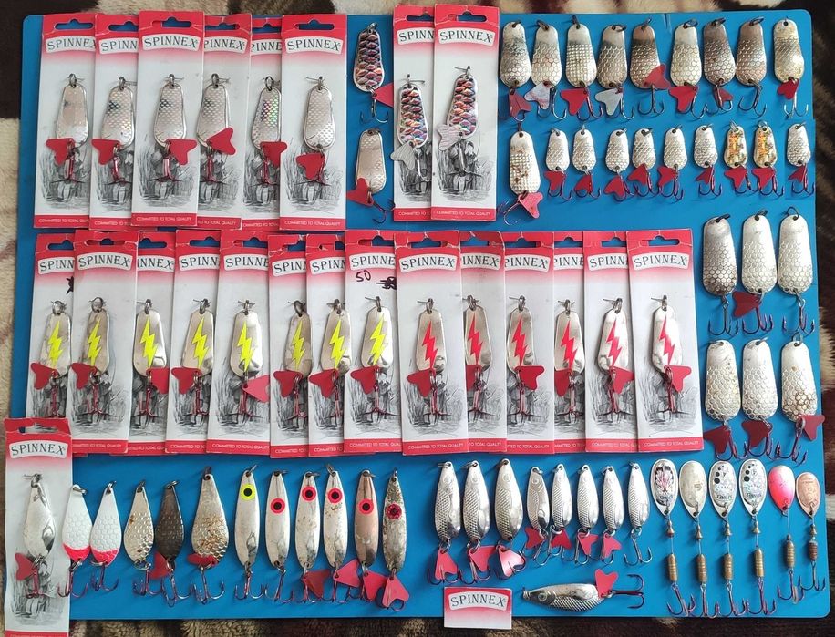 Продам 100 Блешень Spinnex та FishingRoi за 2К