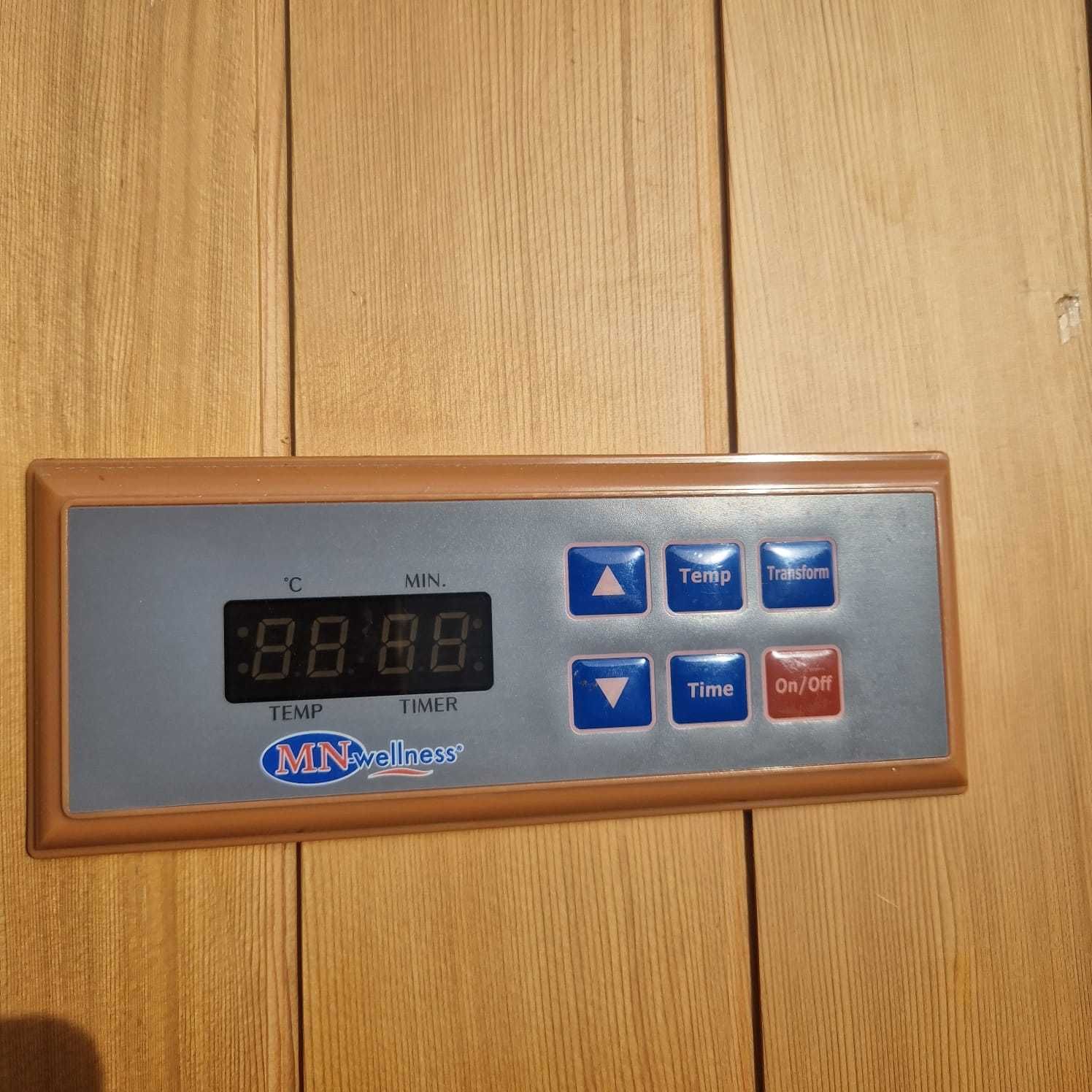 Sauna infra red podczerwień narożna 230V RADIO 2 Ławki na 4 osoby