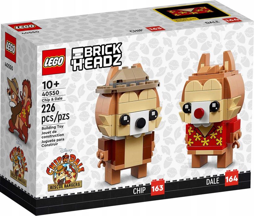 Конструктор LEGO Brick Headz Чіп та Дейл 40550