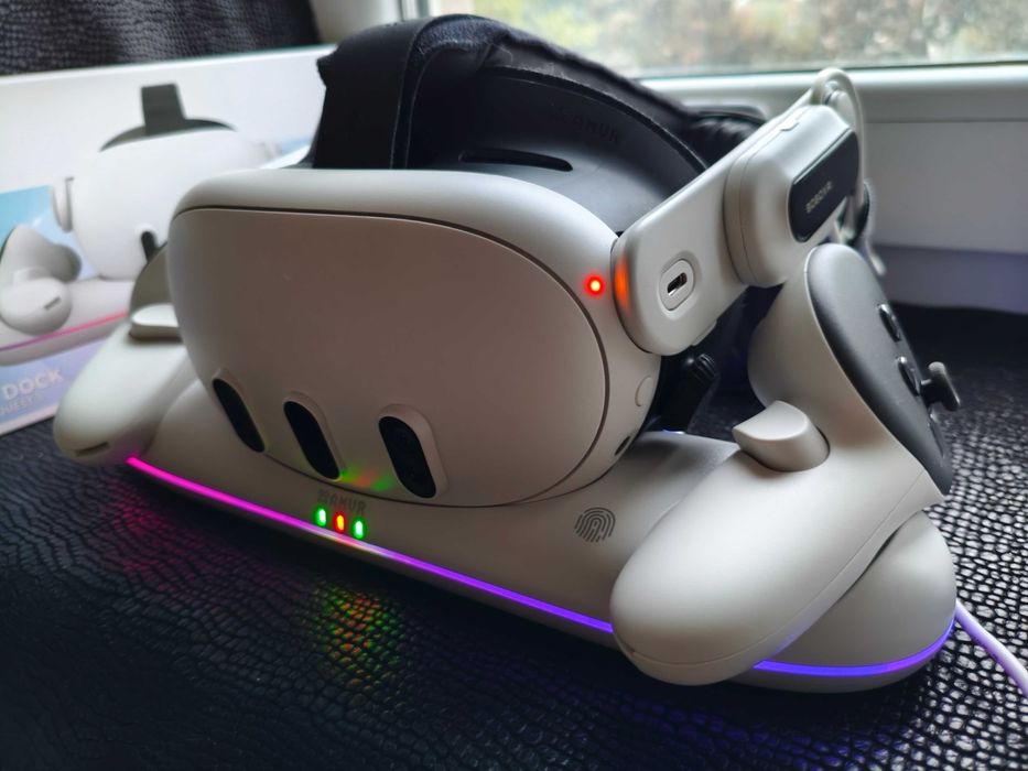 AMVR  Magnetic Charging Dock For Meta Quest 3 Зарядна Док- станція