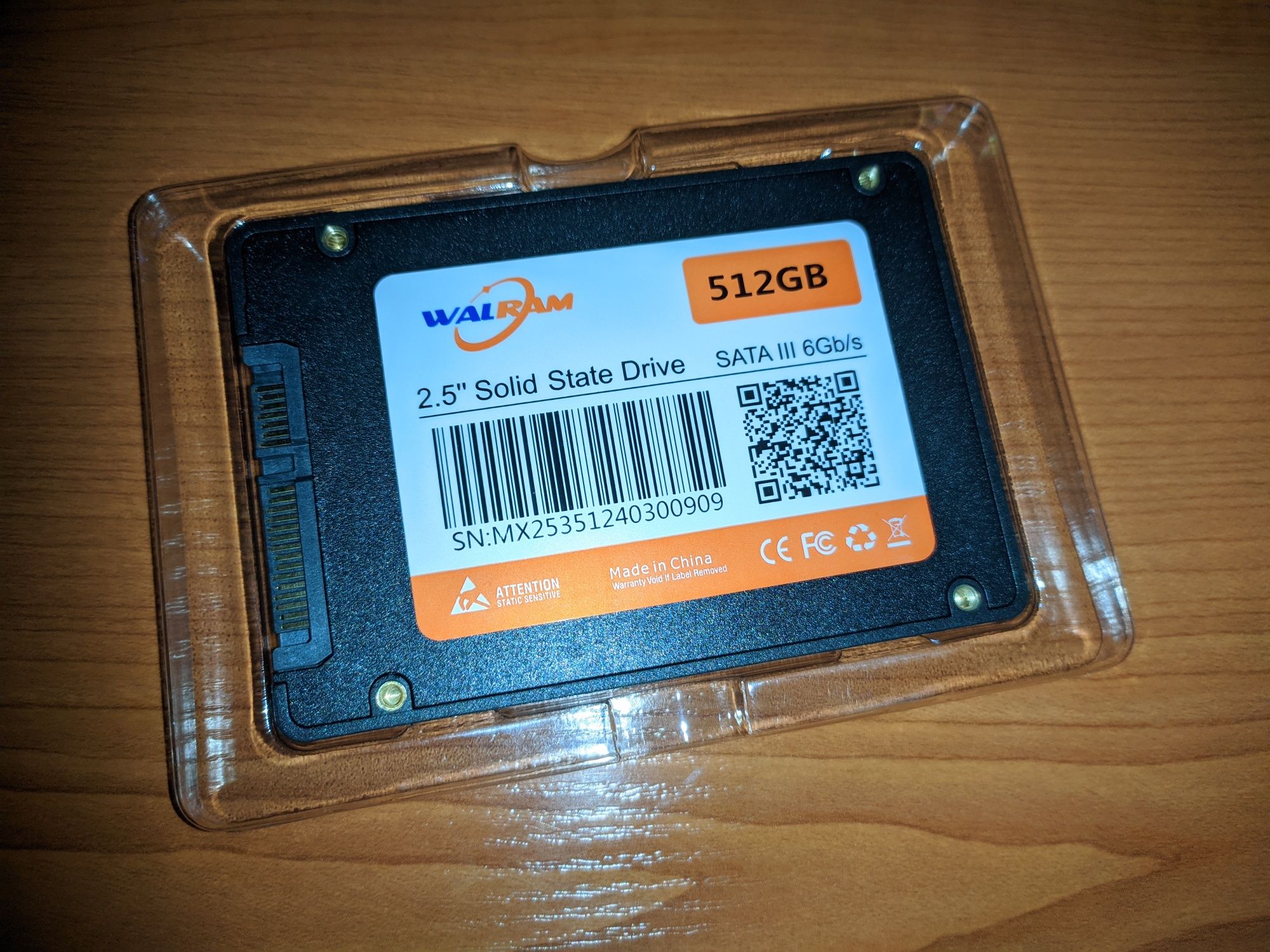 Продам новий SSD диск Walram 512GB