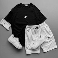 Літній спортивний чоловічий костюм Nike (шорти+футболка)