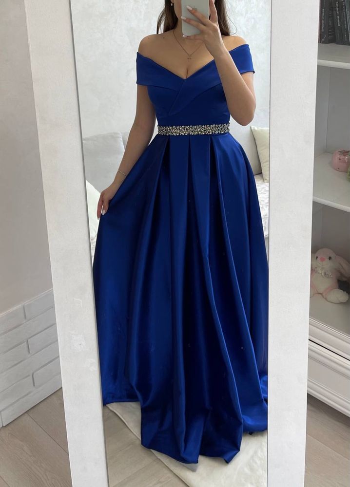 Плаття вечірнє, сукня, довге, синє