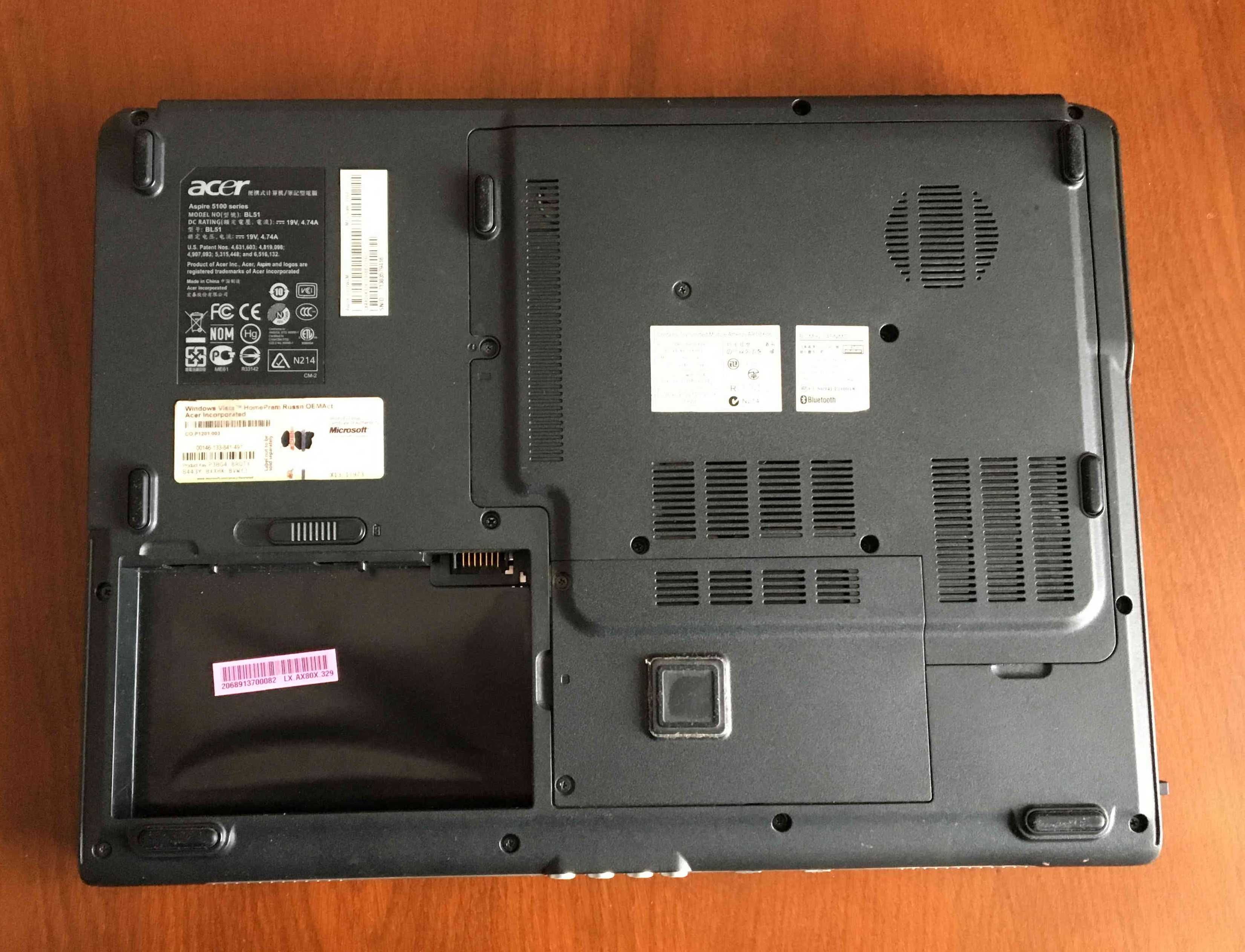 Ноутбук Acer aspire 5100 BL51 под разборку