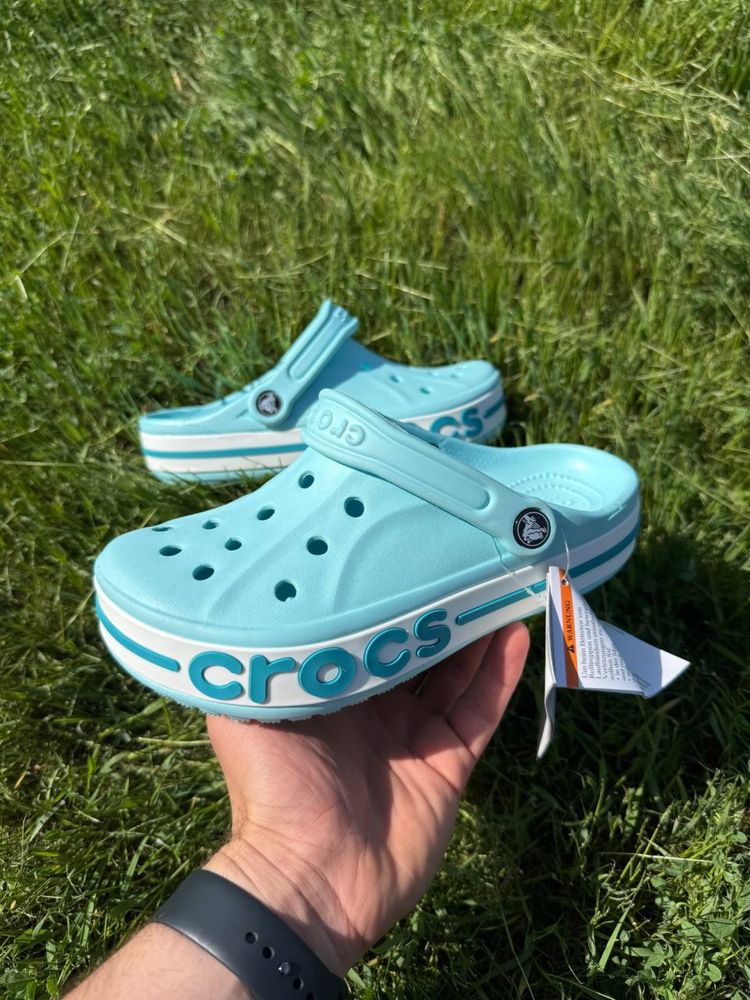 Купить кроксы розовые crocs bayaband pinck жіночі рожеві крокси