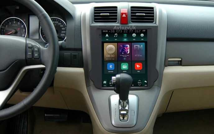 Магнитола CR-V Honda CRV СРВ GPS Tesla USB 2 дин CarPlay 4G Android 14