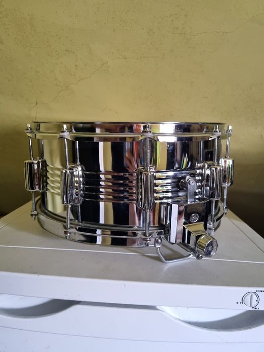 Werbel stalowy 14"x6.5" Pearl Super champion  Steel shell Vintage 1970