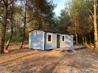 Mobilny domek drewniany, holenderski, całoroczny 8x3,2m ocieplony