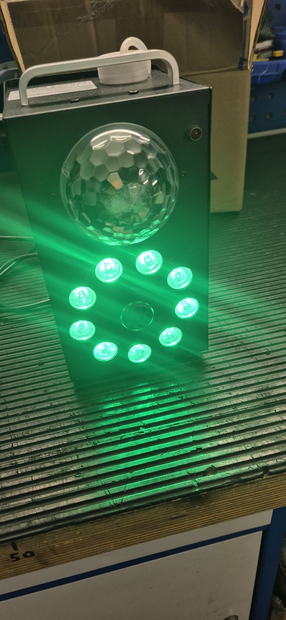 Wytwornica dymu,  led par, kula 3w1