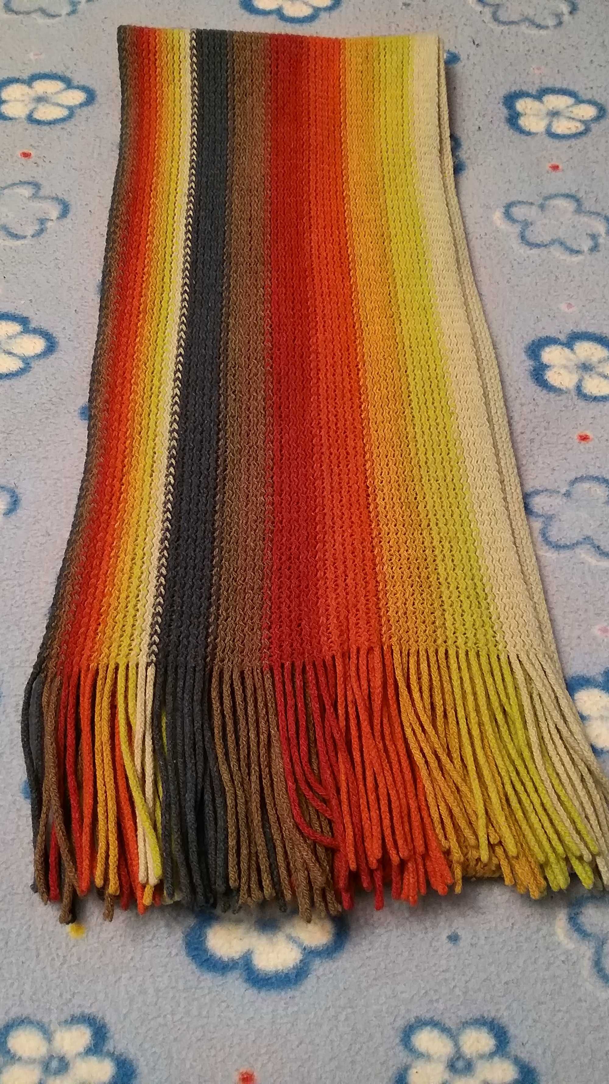 cachecol ás riscas multicolor