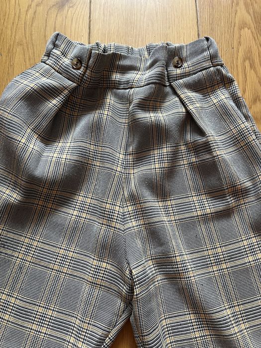 Spodnie eleganckie chinosy w kratę Pull&Bear
