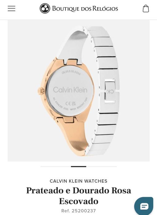 Relógio Calvin Klein watches Prateado e Dourado Rosa escovado