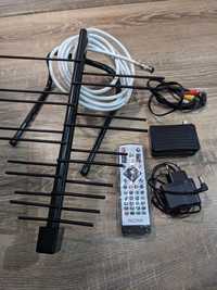 Цифровий тюнер Т2 Nomi T201 і антена HDMIКонвалія для ТВ приставка