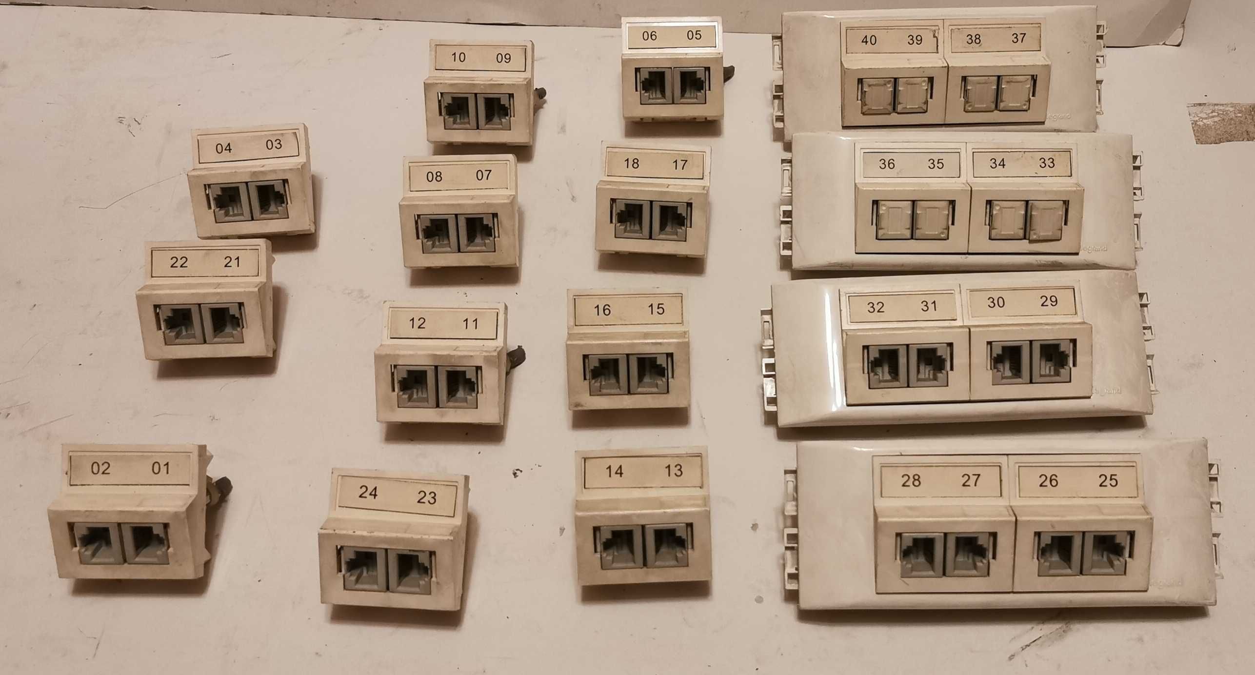 Gniazdo Sieciowe Internetowe RJ45 Gniazdka Gniazda Podwójne