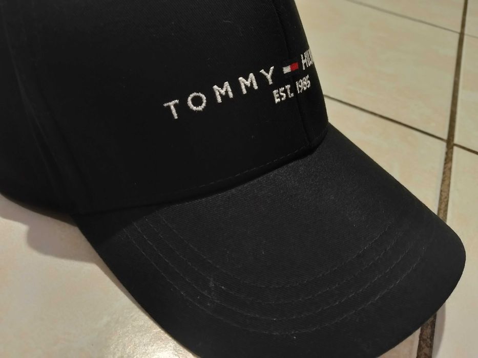 TOMMY HILFIGER - NOWA! z LOGO i Metkami Czapka z Daszkiem Męska