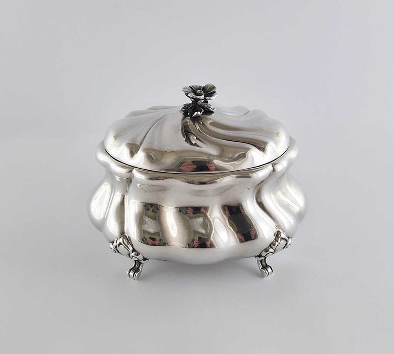 Srebrna cukiernica w stylu secesyjnym Christian Wilhelm &  Karl Deyhle