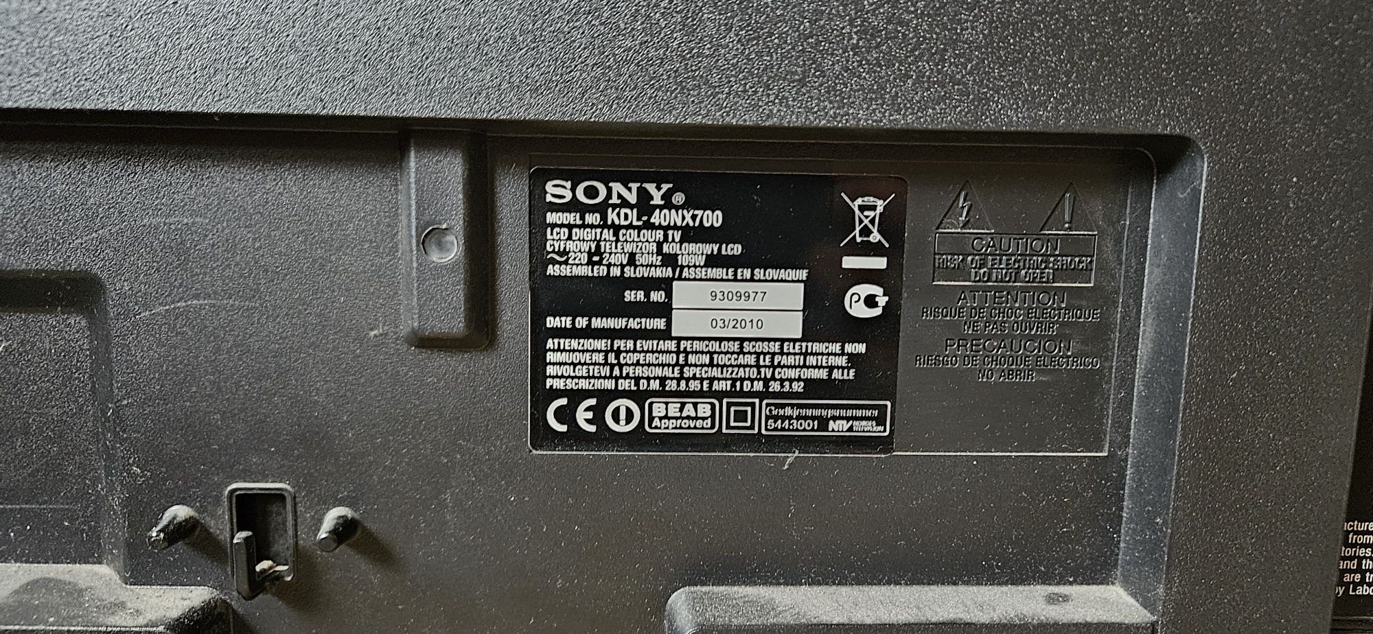 Telewizor Sony Bravia KDL-40NX700
