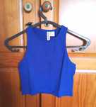 Crop top azul forte H&M - nunca usado