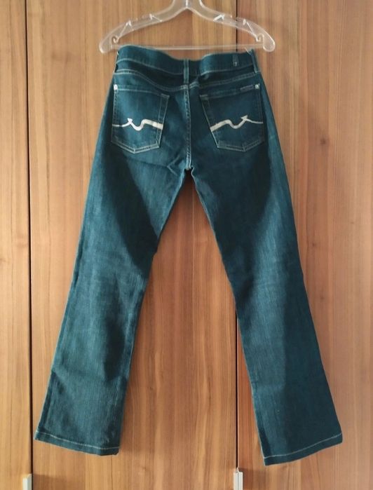 Jeansy 7 for All Mankind granatowe. Rozmiar M.