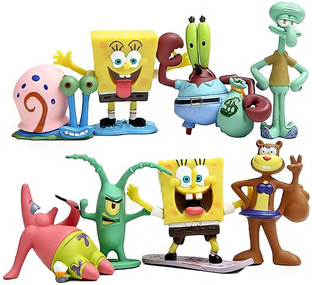 Набор фигурок Губка Боб (Спанч Боб), 8в1 - Spongebob (SB230920)