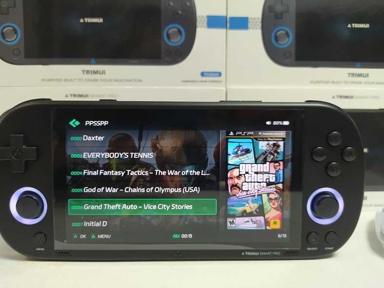Портативна ігрова PSP приставка Trimui Smart Pro 64GB Black Play Stati