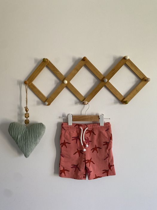 Spodenki koralowe szorty 74/80 minimarket w rozgwiazdy jak lindex