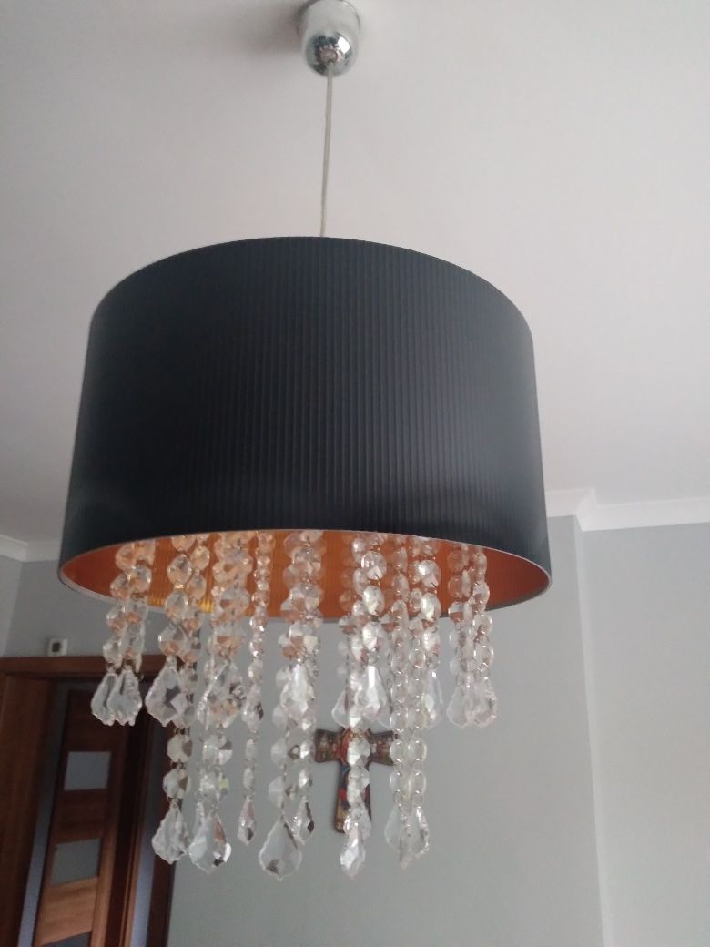 Lampa wisząca z krysztalkami