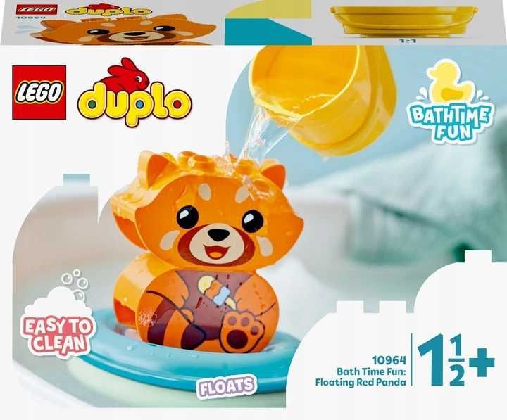 LEGO DUPLO 10964 Pływająca Czerwona Panda Klocki Do Wody *NOWE*