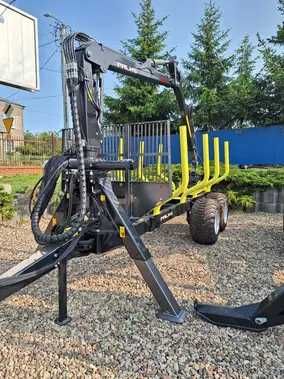 Przyczepa PALMS 8D (10 ton dmc) z żurawiem 4.71