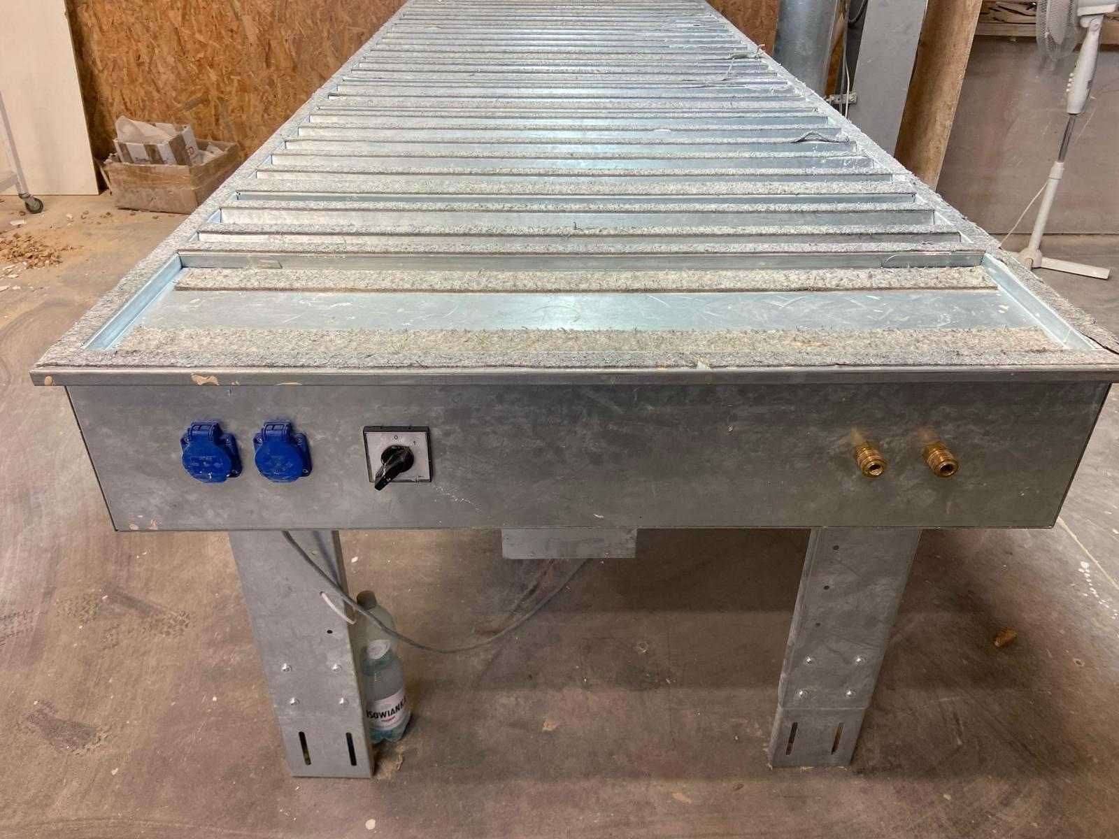 Stół szlifierski OPAL30 3x1m + panel przyłączeniowy