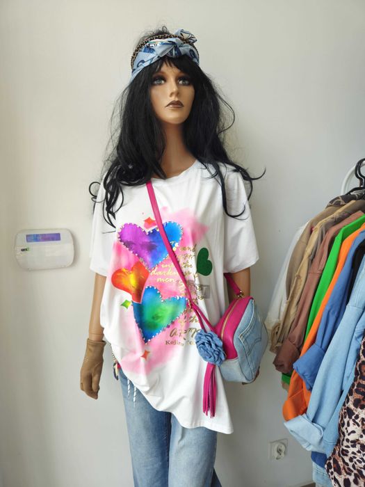 Biała koszulka Fly Out Italy, r. Uni cudo !!!