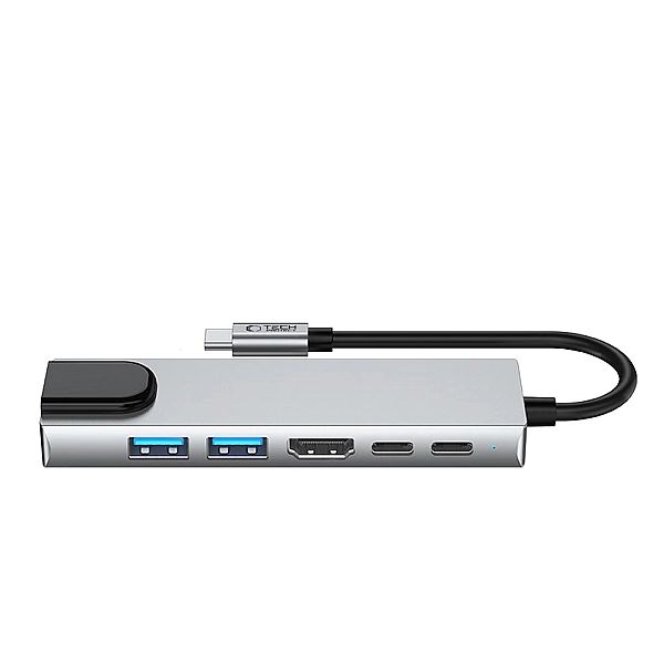 Tech-Protect Hb02 Hub Adapter 6In1 Type-C + Usb2.0 + Usb3.0 + Hdmi 4K