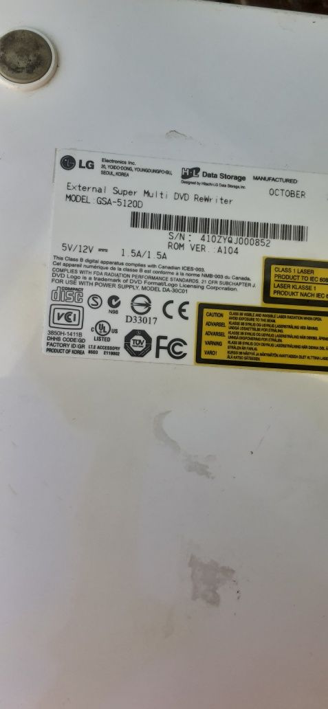 Zewnętrzny Dysk  Nagrywarka Super Multi DVD Rewriter