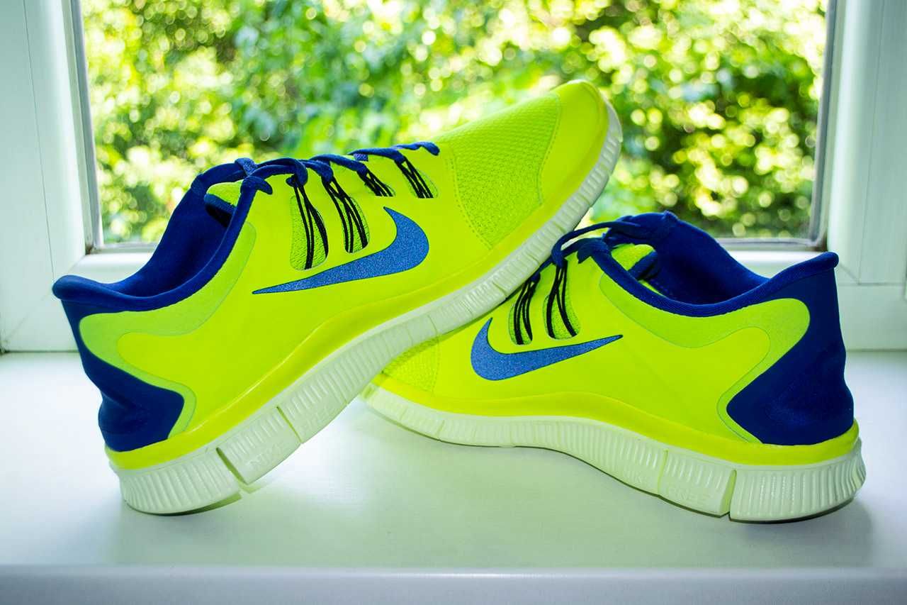 ‼️Кросівки бігові Nike Free 5.0 Running Shoes Neon 45 р. оригінал