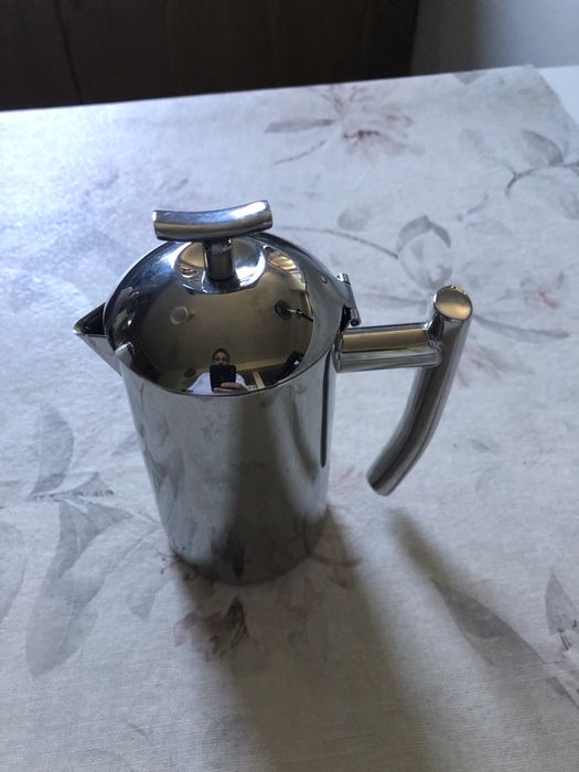 Jarra de café   e chaleira  em aço inox antiguidade