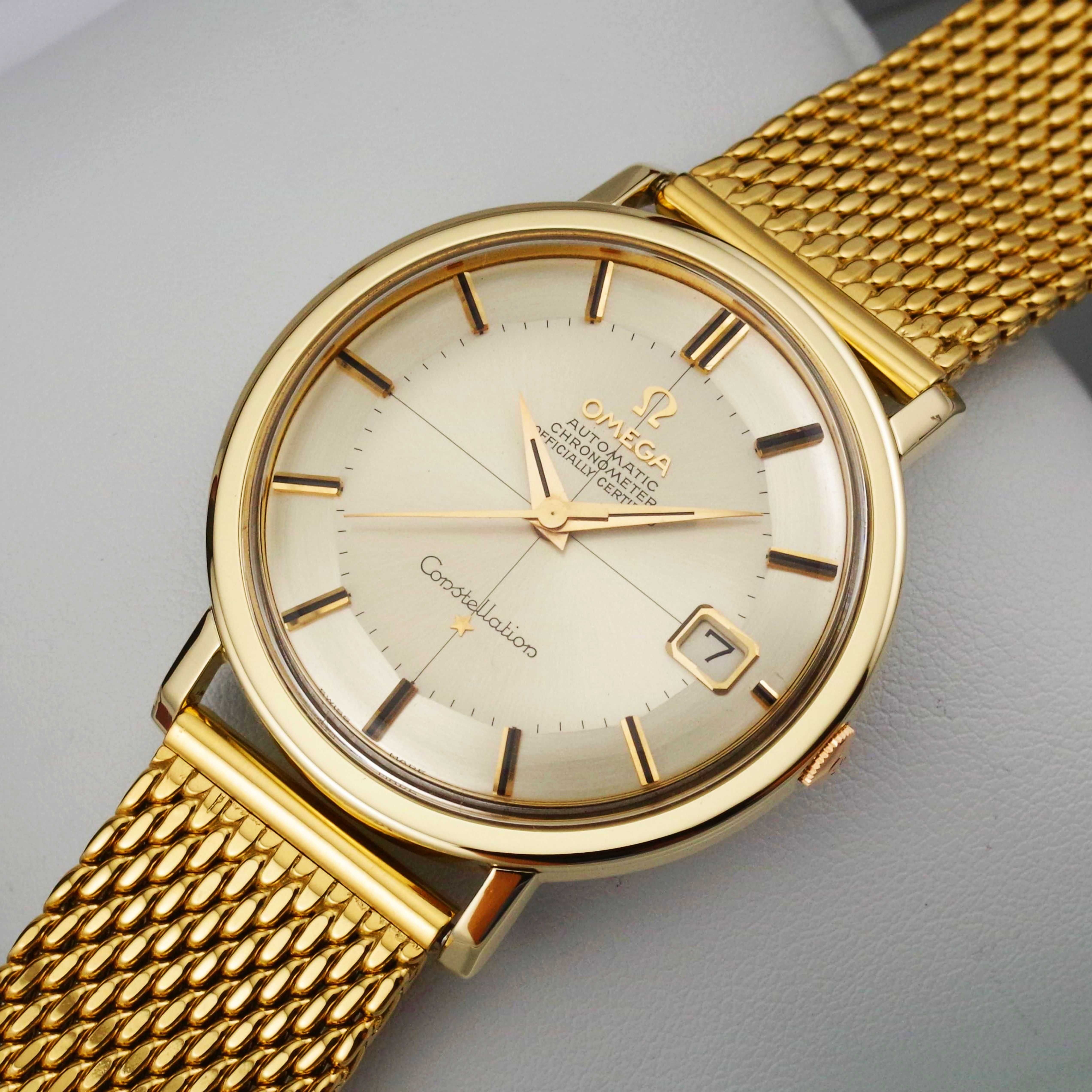 OMEGA CONSTELLATION PiePan c.561(1) zegarek męski VINTAGE 18K/SS AUTO