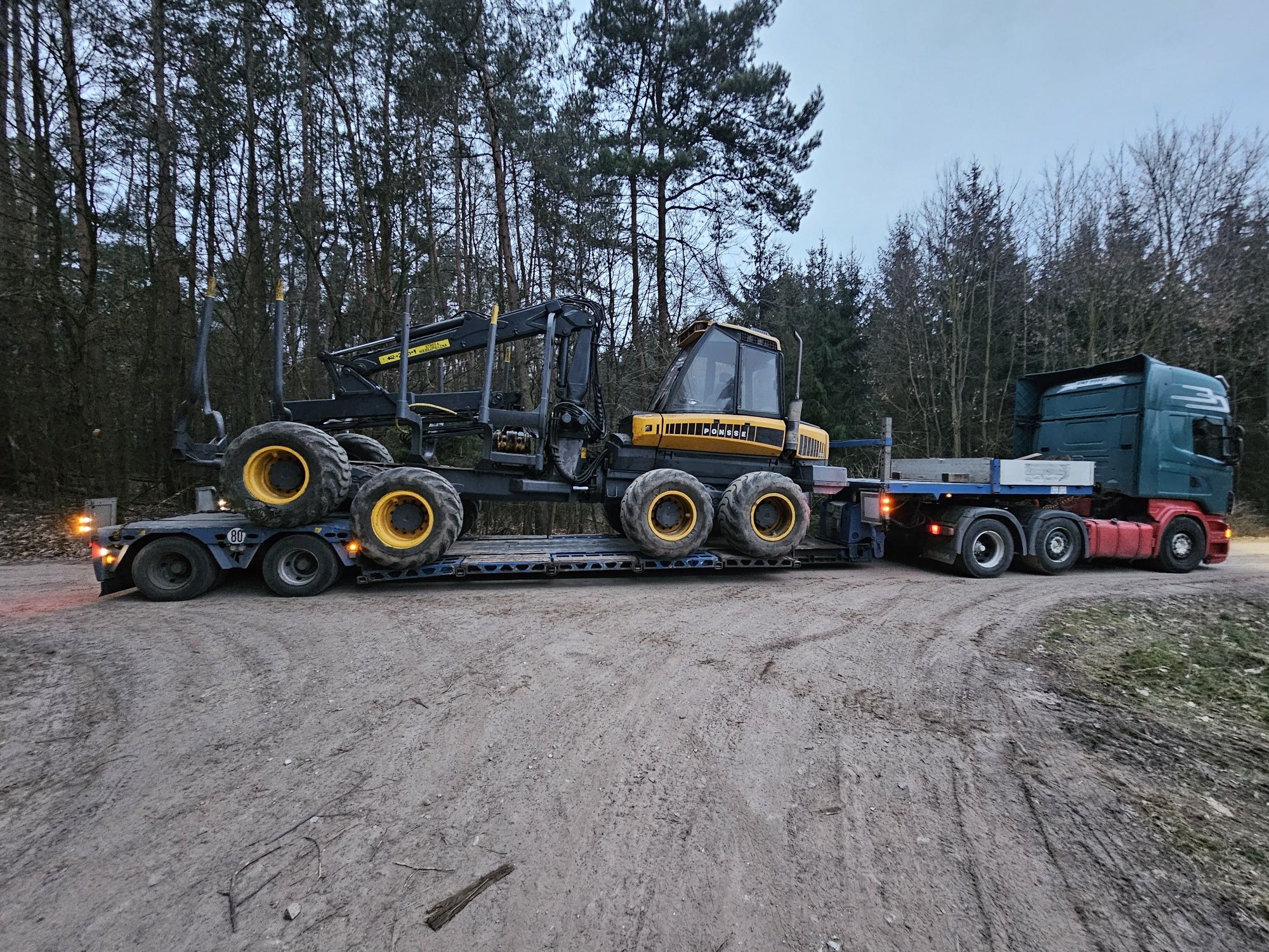 Transport kombajnów / Sieczkarni / Gabaryty / Tiefbett/ Niskopodwozie
