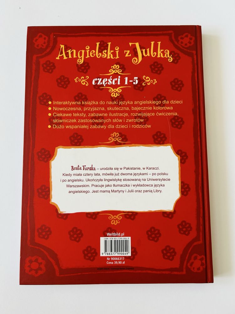 Angielski z Julką  cz 1-5 interaktywna książka do nauki angielskiego