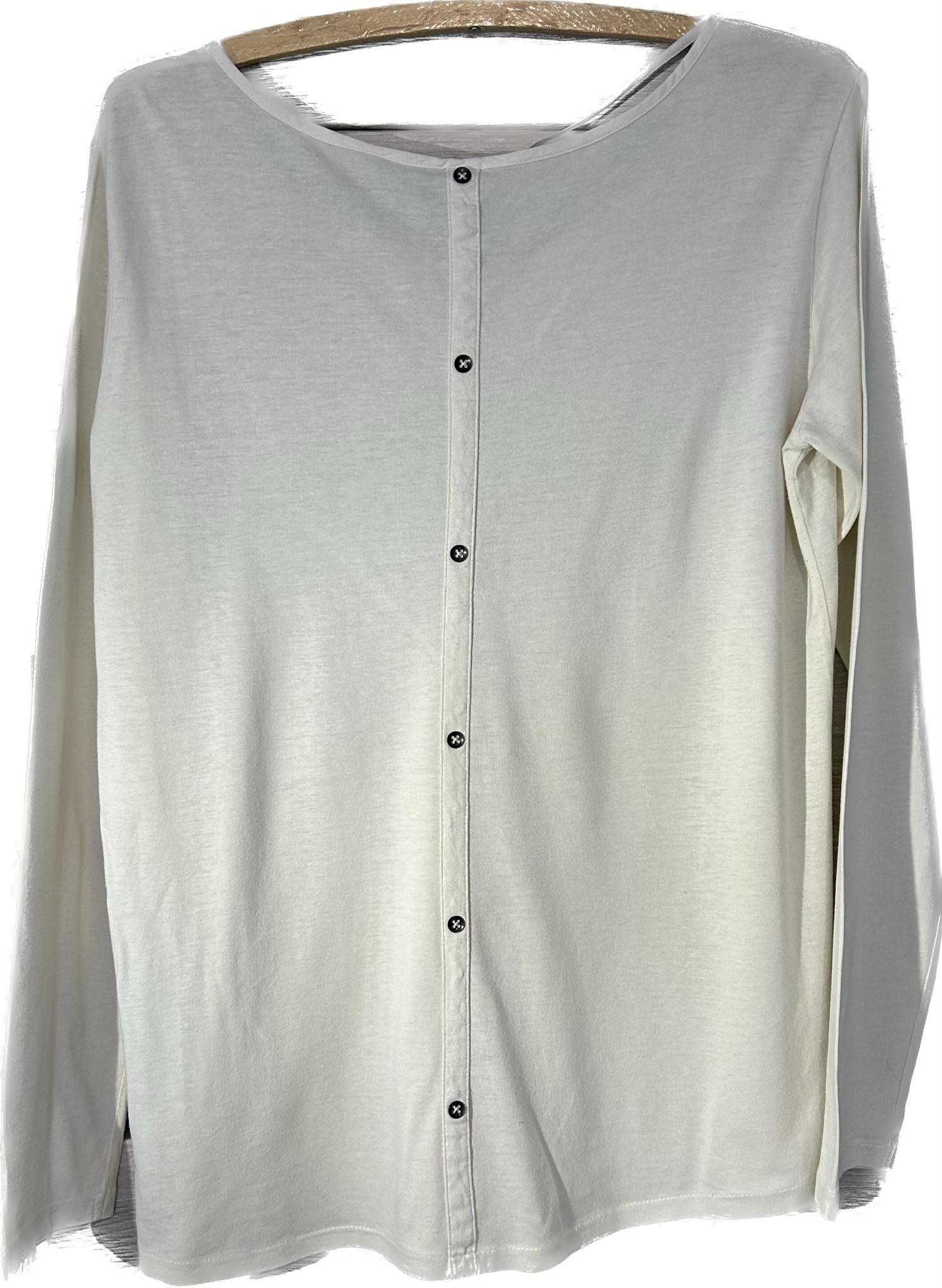 Przewiewna koszulka z guzikami na plecach, rozmiar XL