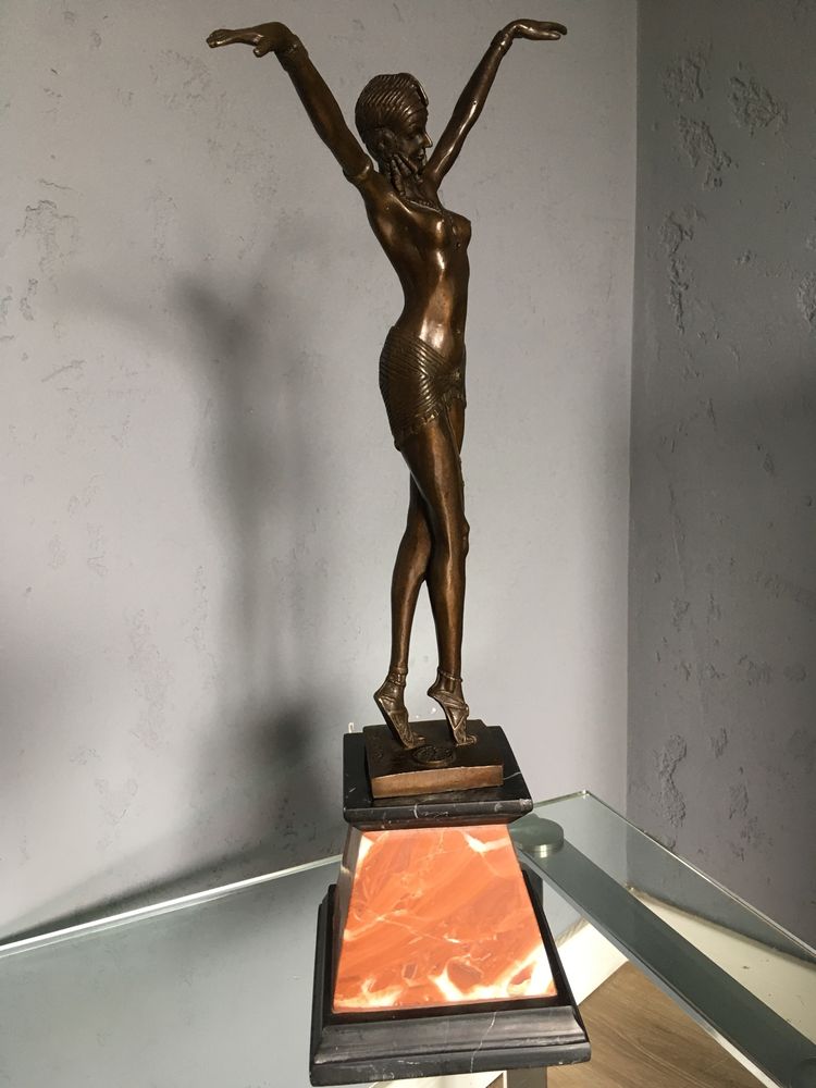 Demetre Chiparus figura rzeźba brąz Art Deco sygnowana