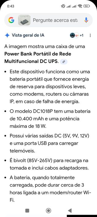 Power bank portátil de Rede