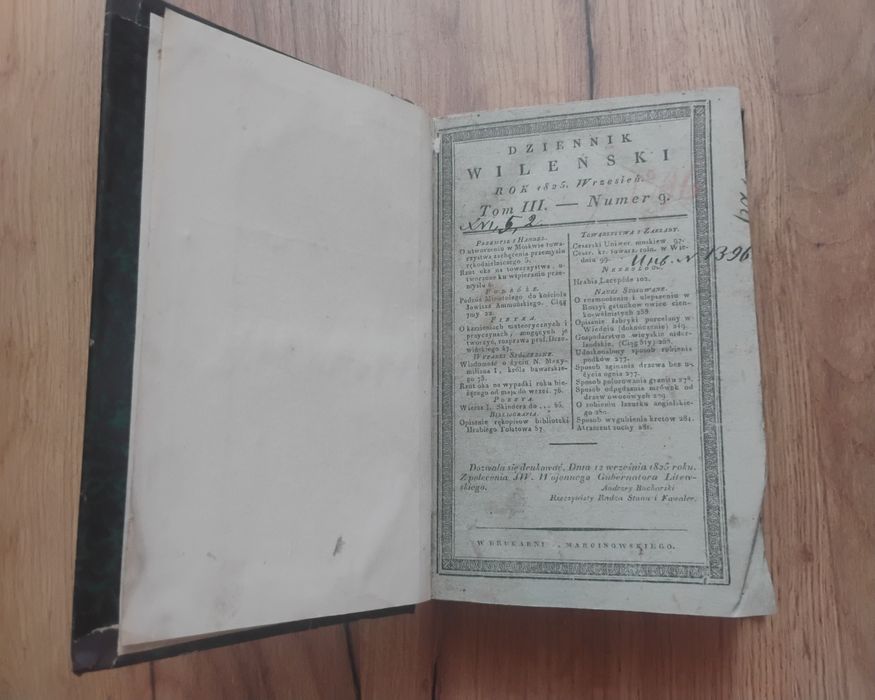 Dziennik Wileński tom 3 1825