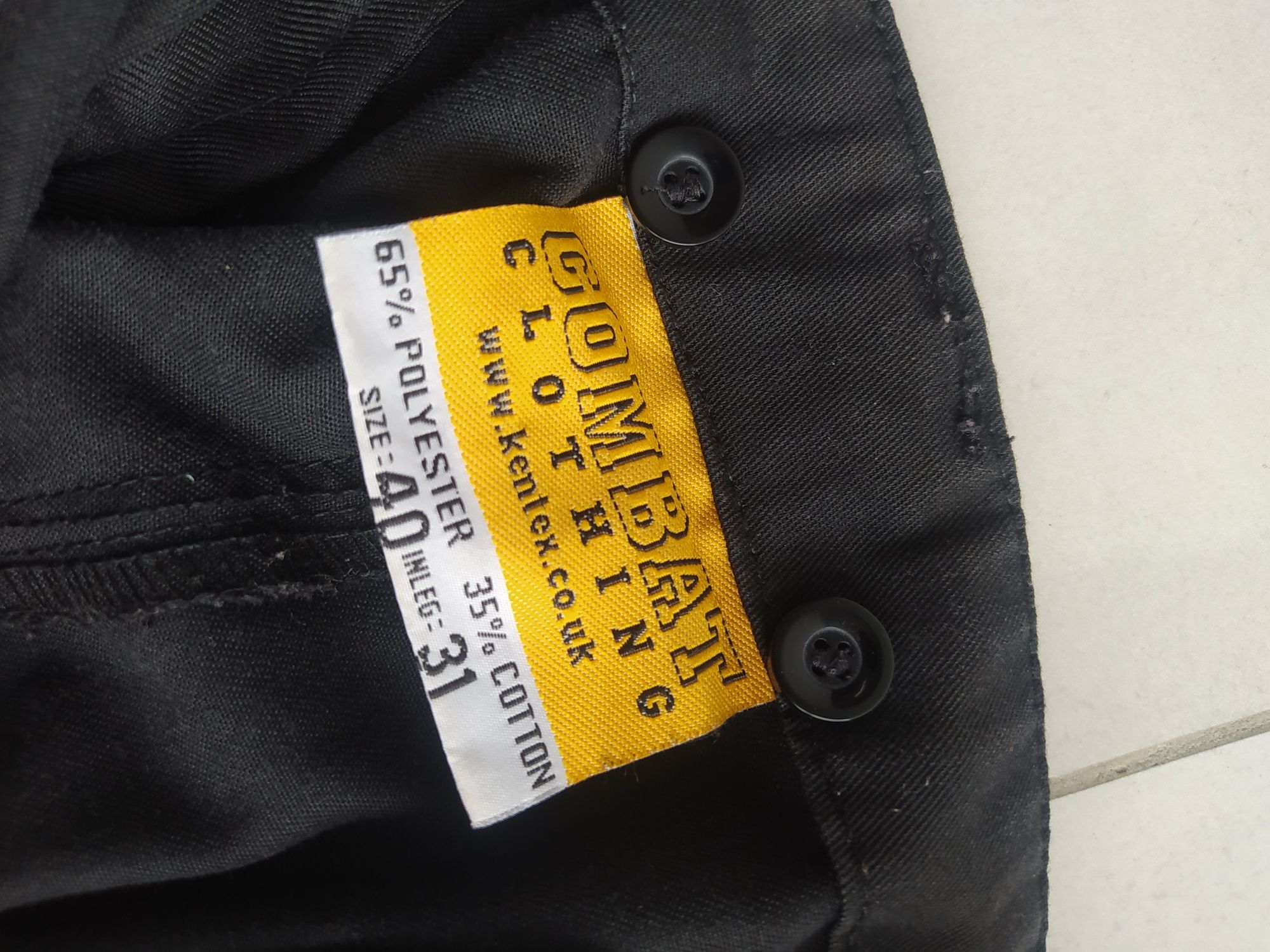 Spodnie cargo czarne